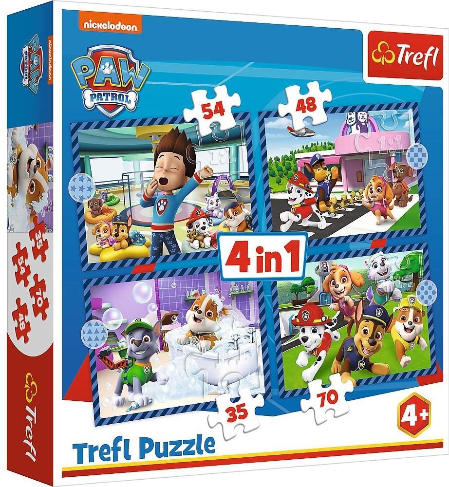 Trefl 4 in 1 Puzzle PAW Patrol