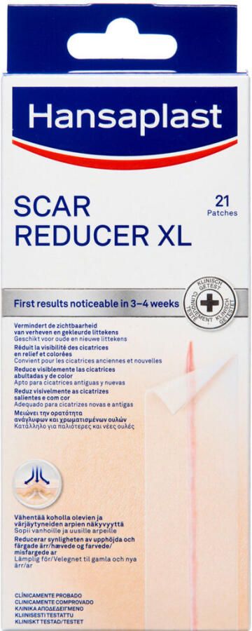 hansaplast scar reducer plaster xl21 stk - medicinsk udstyr
