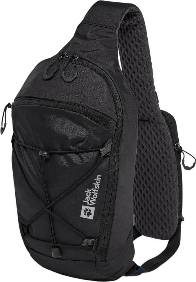 skuldertaske – jack wolfskin cyrox sling – sort