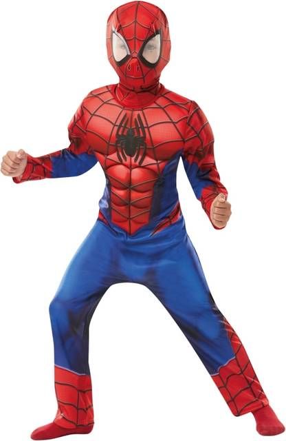 spiderman deluxe kostume - str. 104 cm