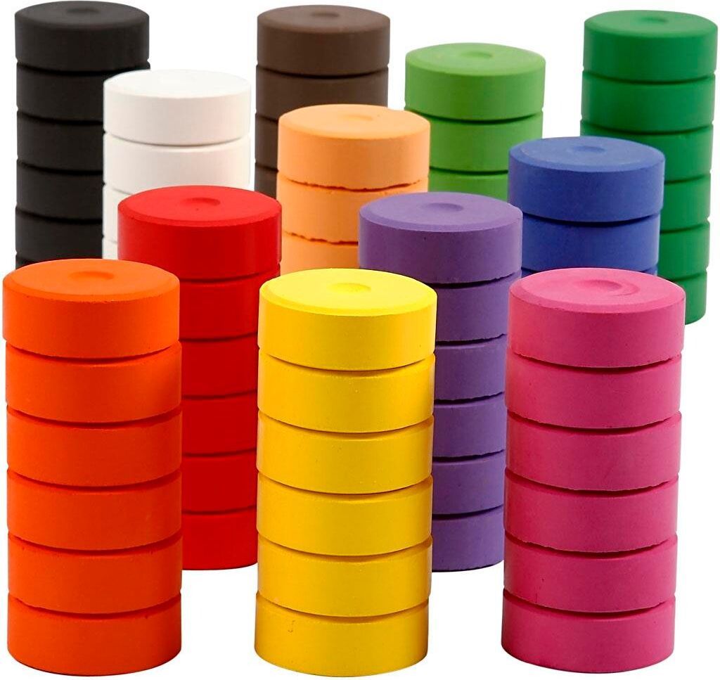 vandfarve, h: 16 mm, diam. 44 mm, refill, 72 stk./ 1 pk.