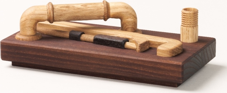 Maya Soele Plumbing træfigur lys brun H 5,9 cm