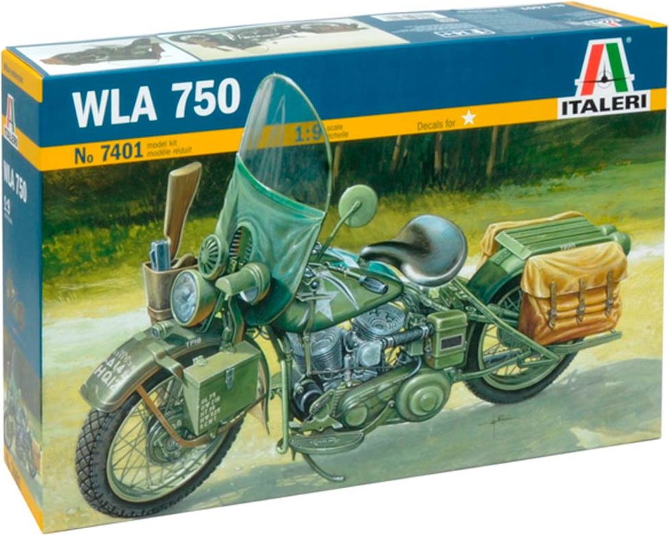 WLA 750 Us Military Motorcycle 1:9