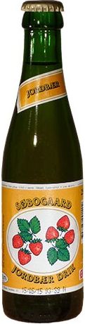 Jordbær Drik Økologisk - 25 cl - Søbogaard