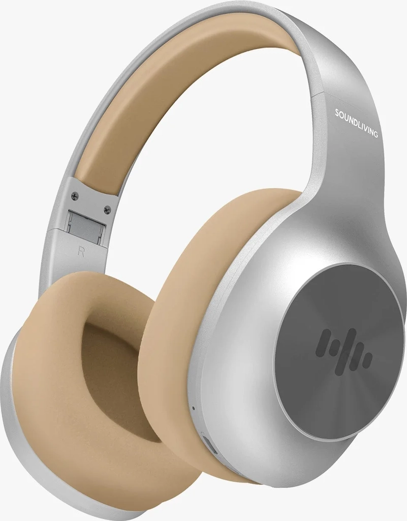 Soundliving Soul Høretelefoner - Bluetooth, 40 Timer - Sølv