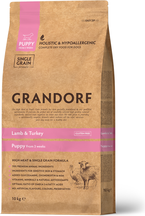 grandorf puppy lamb&turkey 10kg