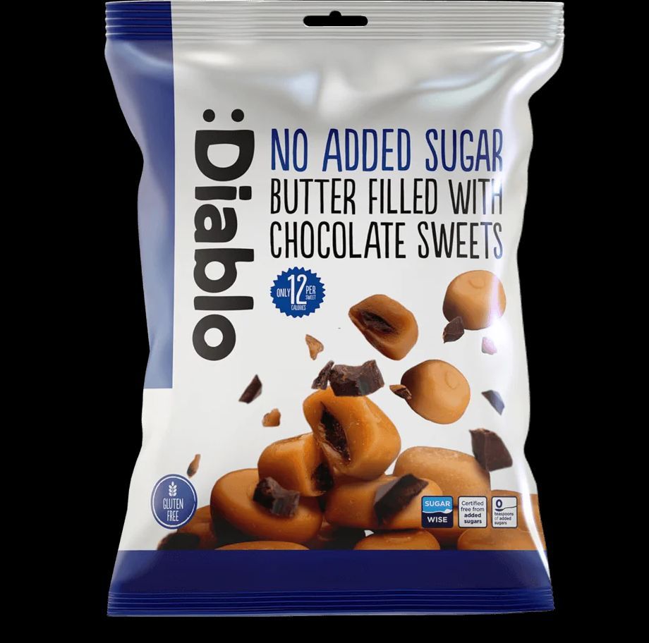 Diablo No Added Sugar Butter Sweets filled 0,075