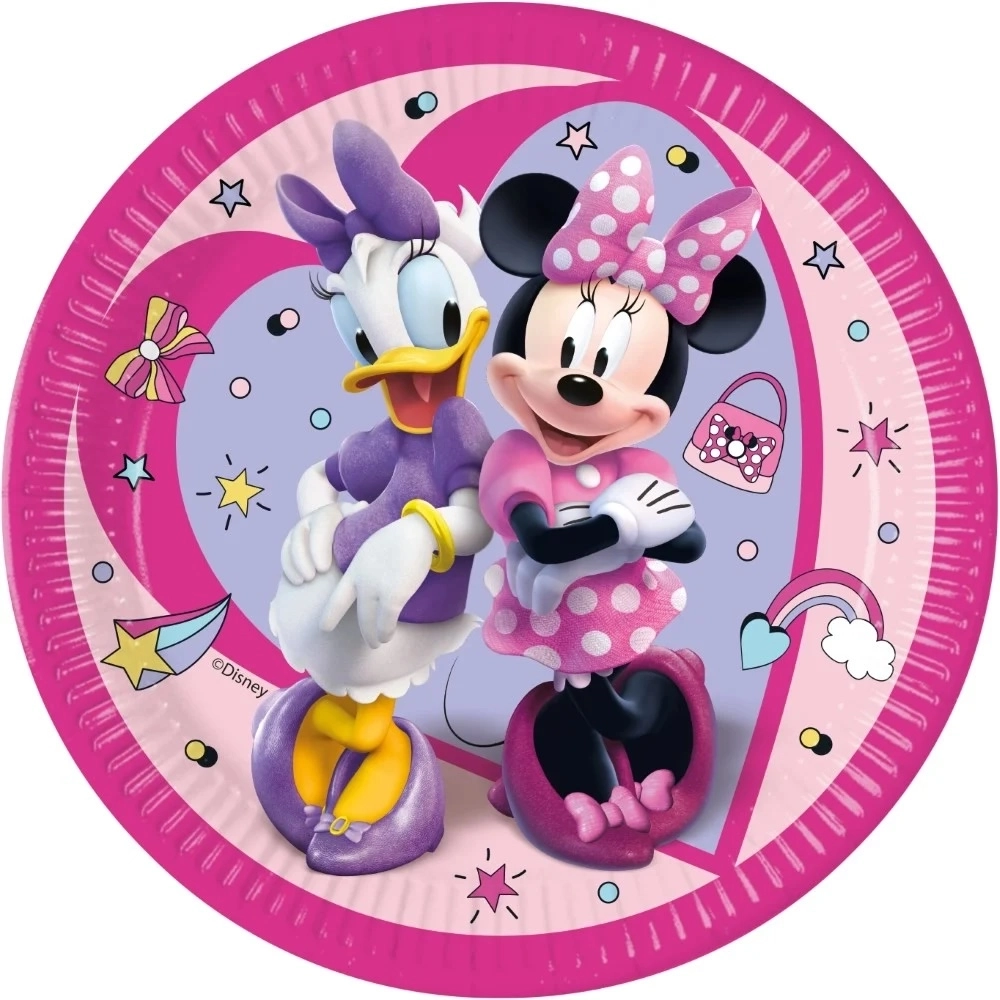Minnie Mouse Tallerkener 23cm - 8 stk