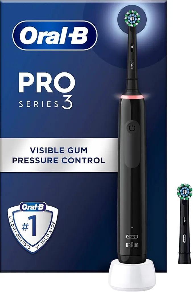 Oral-B Pro 3000 CrossAction eltandbørste sort