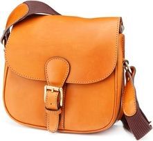 Laksen - Cartridge Bag in Saddle Leather - Natural Oak