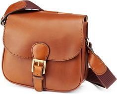 Laksen - Cartridge Bag in Saddle Leather - Natural Mahogany