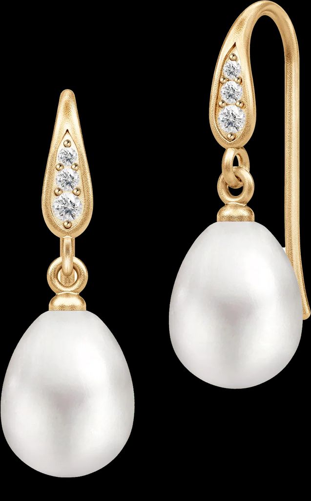 JULIE SANDLAU Ocean Earrings - Gold/White |White |One Size