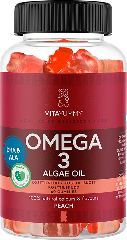 vitayummy omega 3 peach (60 stk)