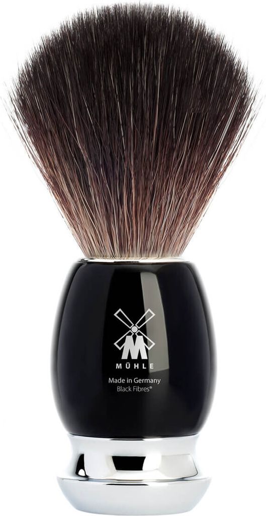 Mühle Black Fibre Barberkost, 21 mm, Vivo, Sort Kunstharpiks
