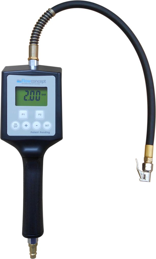 Flowconcept Digital pumpepistol 0-12bar PRE-SET 2m slange og klemnippel (150900)
