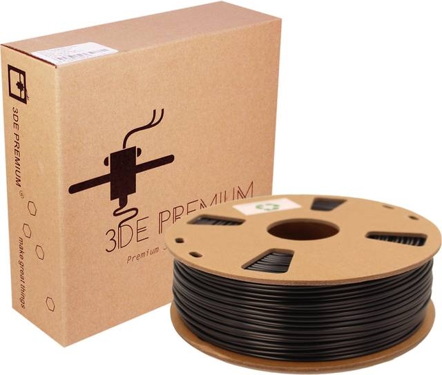 3DE Premium MAX PLA Pure Black 1.75mm 1kg