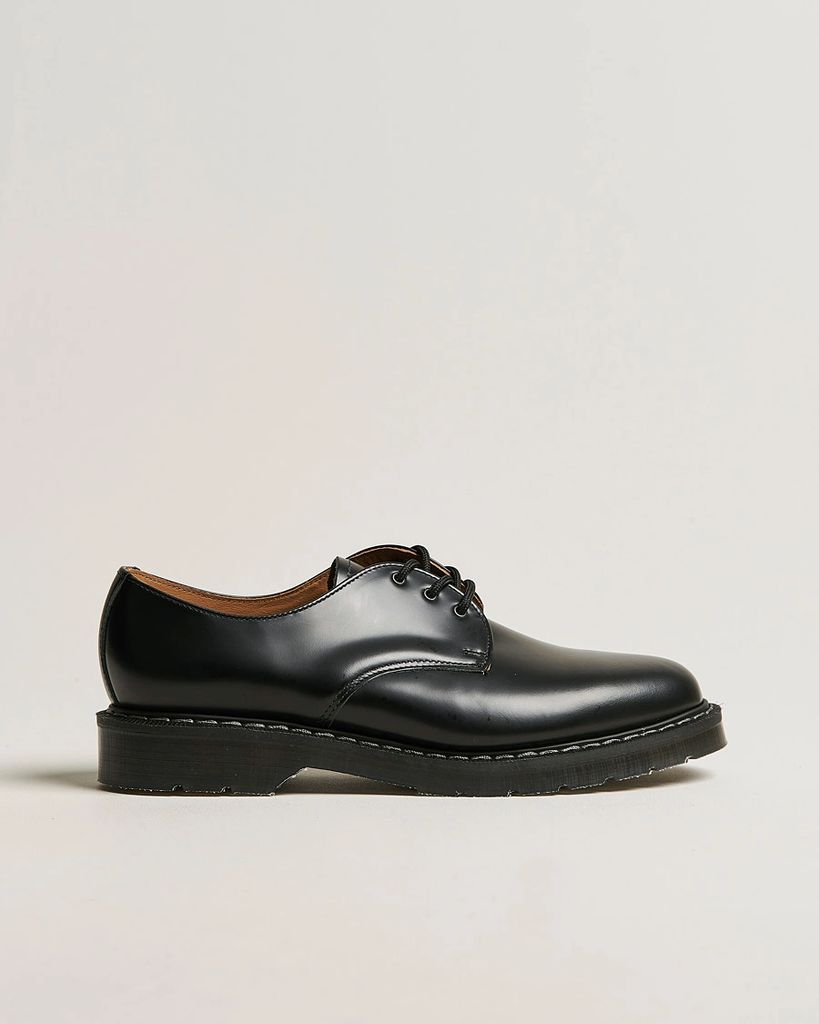 Solovair 3 Eye Gibson Shoe - Black Shine