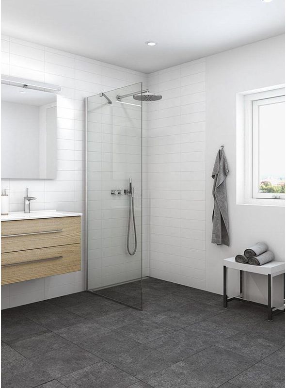 Dansani match fixed panel 67-69 cm satin/clear