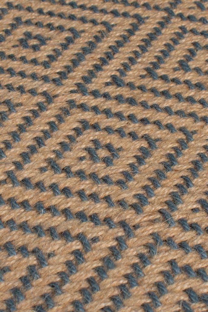 diamond border gulvløber i jute