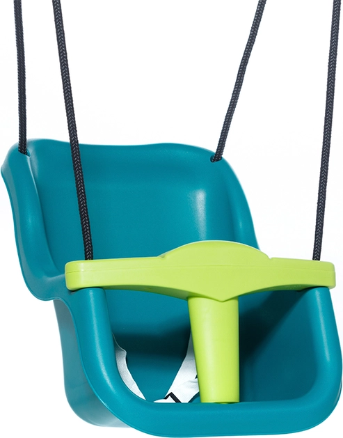 Dice Babyschaukel Türkis Lime Schwarzes Seil