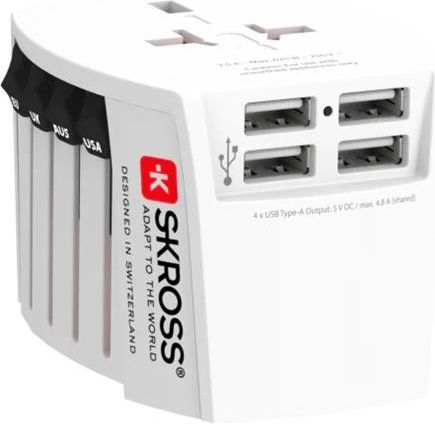 Världsreseadapter MUV Micro Ojordad