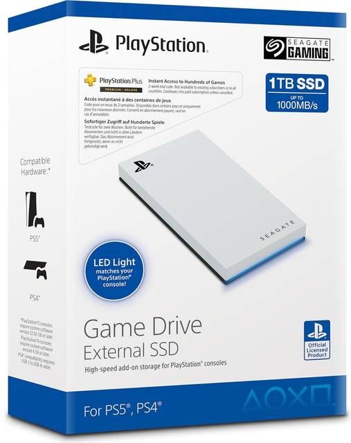 Seagate Game Drive for PlayStation 1TB External SSD