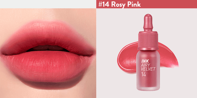 Peripera Ink Airy Velvet Lip Tint 14 Rosy Pink 0.14 oz (4 g)