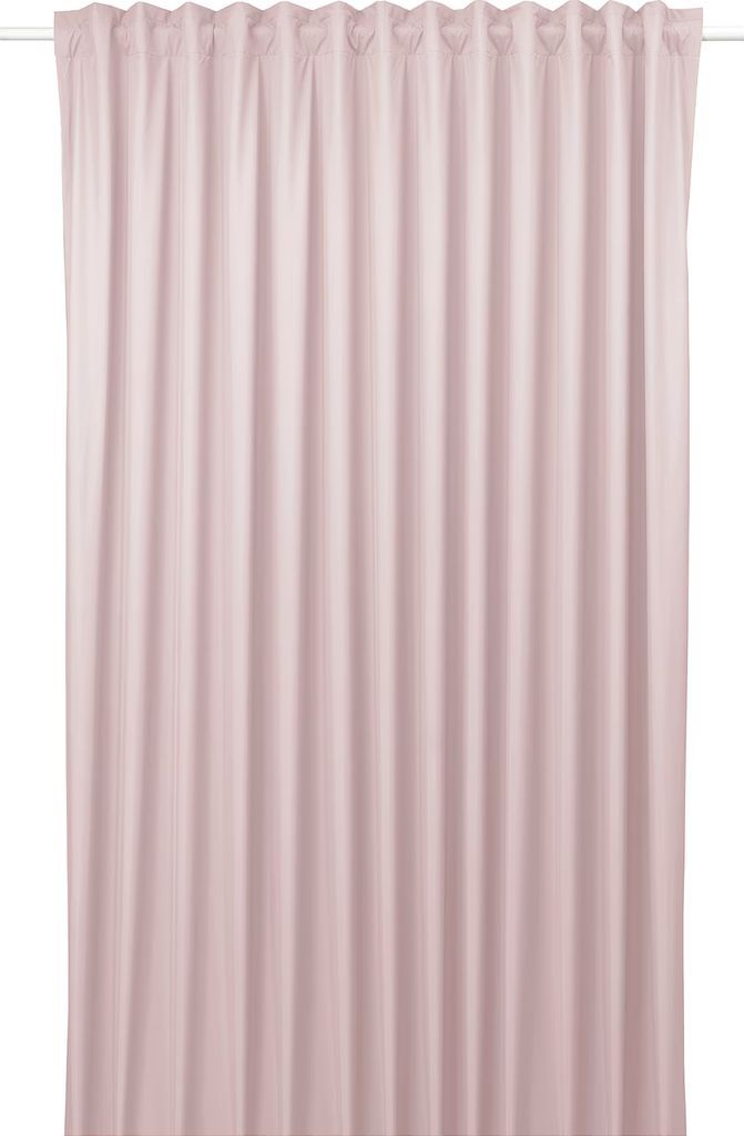 bengta mørklægningsgardin, 1 del, lyserød/med rynkebånd, 210x250 cm