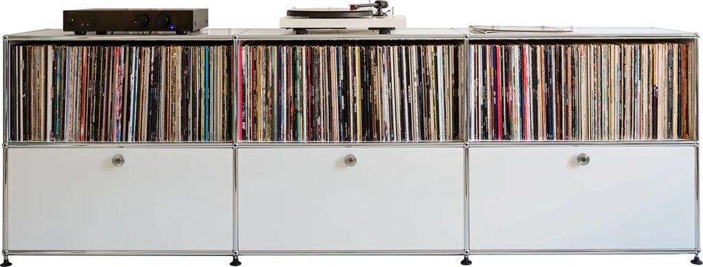 USM Haller Hi-Fi Reol 23 Red Reolsystem