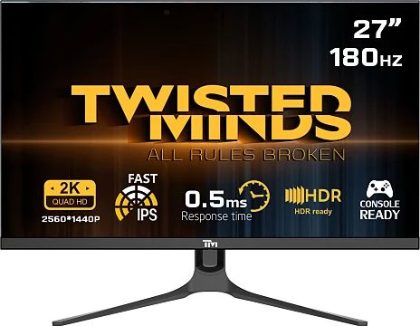 Twisted Minds Blaze Series Flat 27" QHD Gaming Monitor
