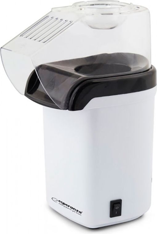 Popcornmaskine Esperanza – 0,27 l, 1200 W, sort/hvid