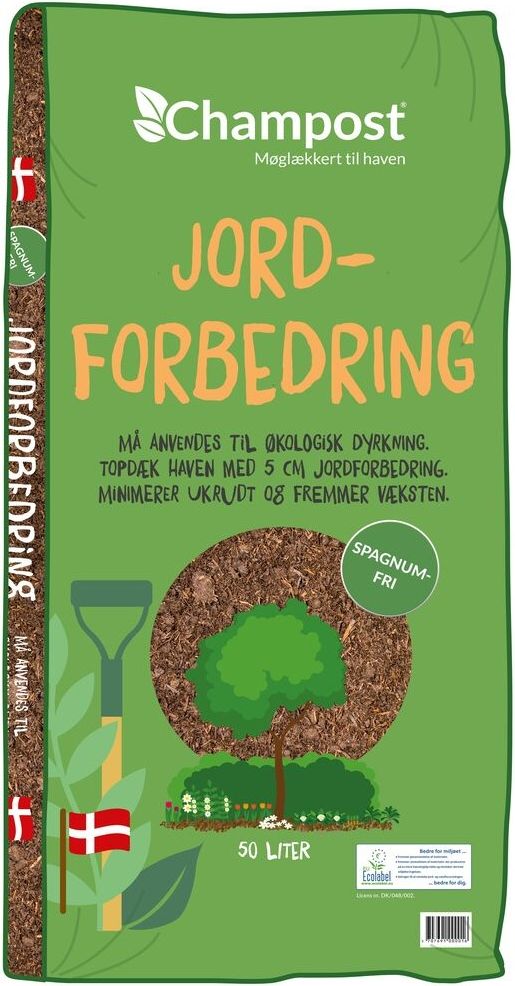 champost, jordforbedring, spagnumfri, 50 l