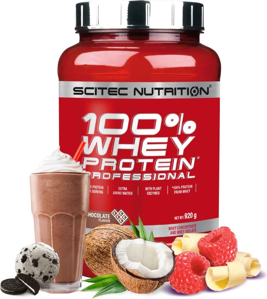 scitec nutrition 100% whey protein professional (920g)