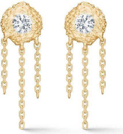 Studio Z Wild Cliff Ørerings Forgyldt Cubic Zirkonia - NEW