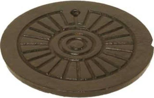 Duco 200 mm dæksel til rørbrøndkarm, 2,5 t, GG