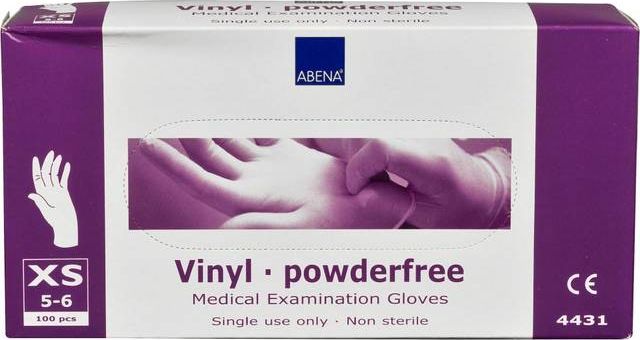 Abena Vinylhandsker Pudderfri Engangs 100 Stk.