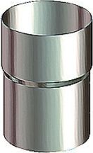 Lindab Sølv Rainline SRORM samlemuffe stålmetallic