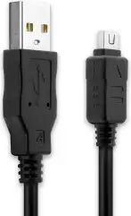 data-kabel - för cb-usb6 cb-usb8 olympus om-d e-m1 e-m10 mark ii om-d e-m5 mark ii pen e-pl7 e-pl3 tough tg-4 xz-1 kamera - 1.5m pvc datakabel svart
