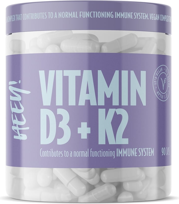 Heey! Vitamin D3 K2 90 Kapsler 90 stk