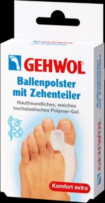 Knystbeskytter med tåskiller i hudvenlig Polymer Gel. Gehwol 1 stk.