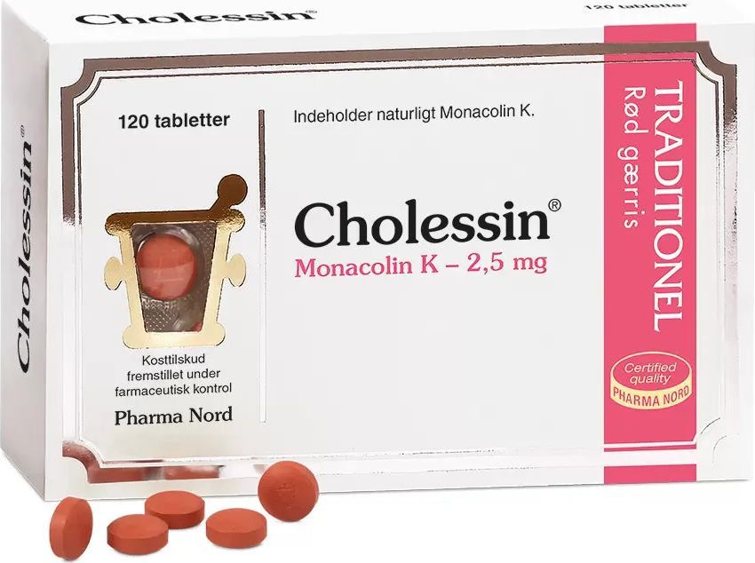pharma nord cholessin rød gærris | 120 tabl.