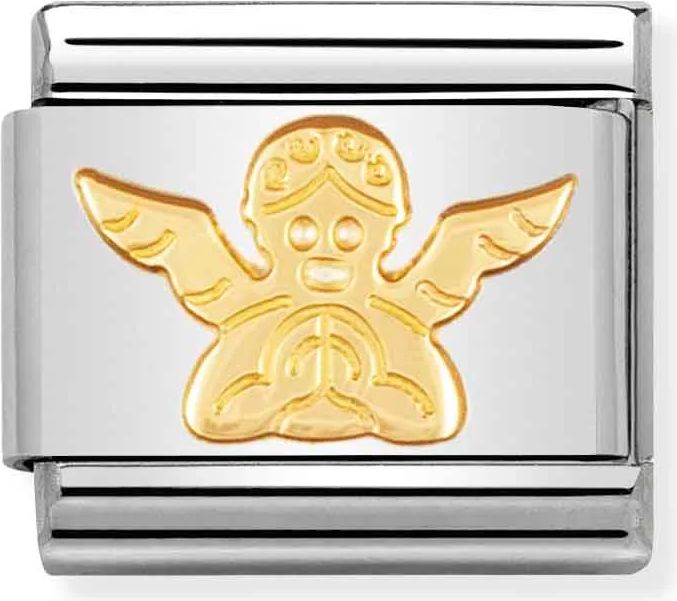 nomination - religious led, 18 kt. engel - rustfrit stål