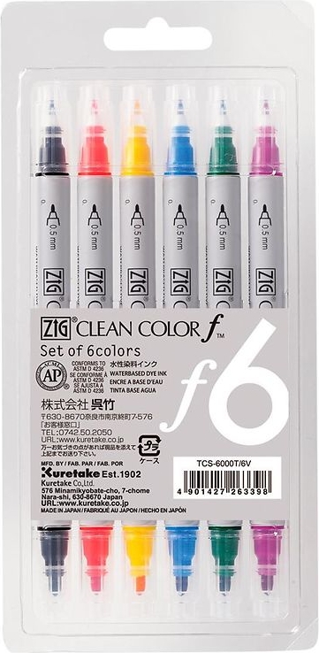 Zig Clean Color f 6 colours set