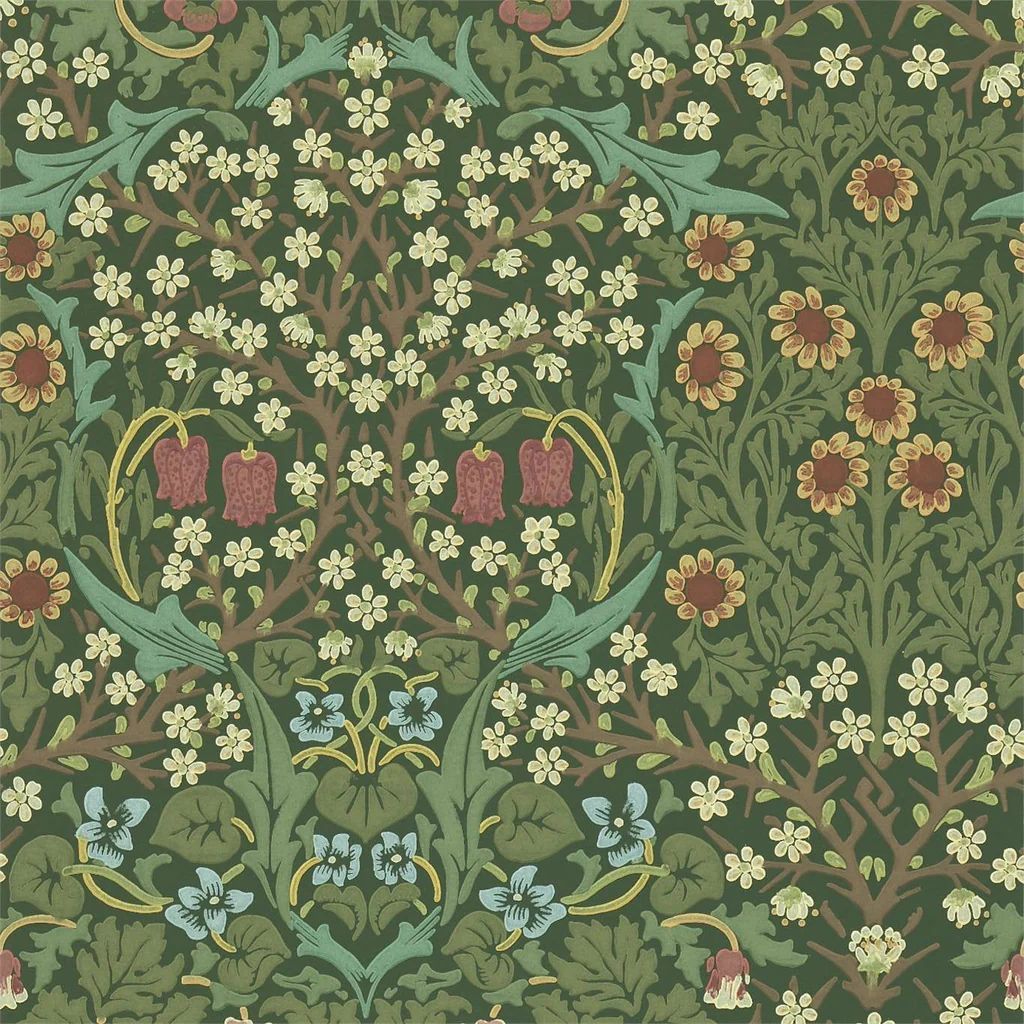 William Morris Blackthorn Green WM8610/1