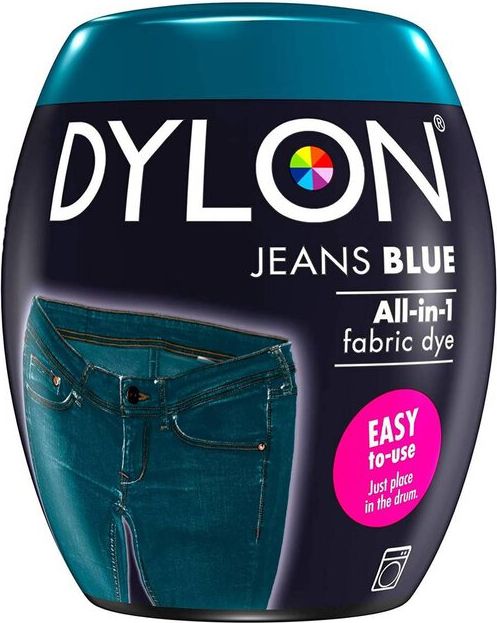 dylon, tekstilfarve, jeans blue, 350 g