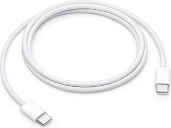 apple 60w usb-c vävd laddningskabel 1m bulk - vit