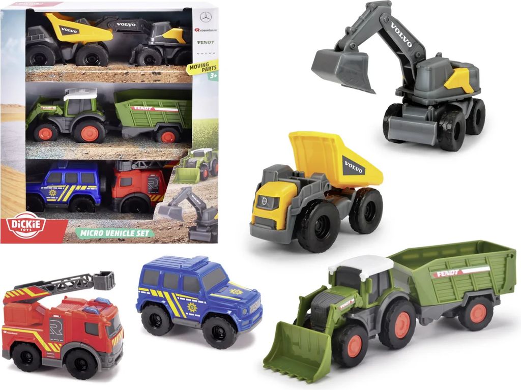 Dickie Toys Mini Legetøjsbiler 5-Pak