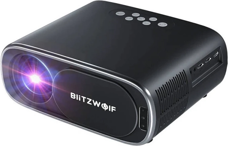BlitzWolf Projektor 1080p LED beamer / projector Wi-Fi + Bluetooth (black) - 1920 x 1080 - 10000 ANSI lumens