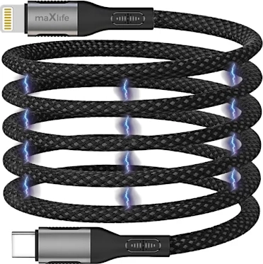 Maxlife MXUC-11 Magnetic USB-C Lighting Cable 1m