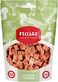 Ficcaro Lamb & Duck Cubes Godbidder m. Lam & And 100g